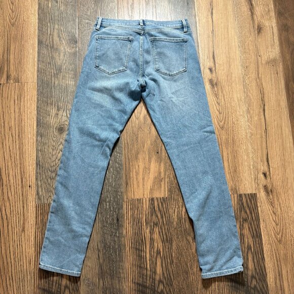 Frame Le Garcon Jeans in Jadite Wash Blue Women's Size 27 In Excellent Condition - Picture 6 of 7